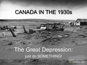 Great Depression Power Point - MSS Canadian and World Studies