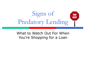 Signs of a Predatory Car Title Loan