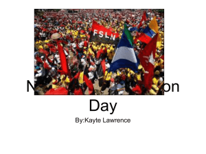 Nicaragua Revolution Day