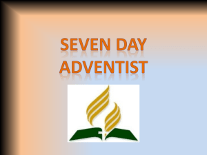 7th Day Adventist: Powerpoint learning module.