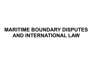 maritime boundary disputes and international law