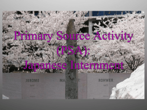 PowerPoint: Japanese Internment - Center for History and New Media