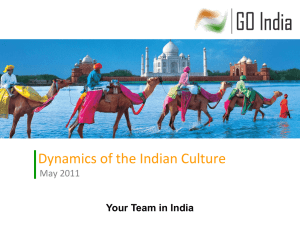 Dynamics of the Indian culture Organised by