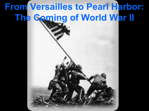 From Versailles to Pearl Harbor: The Coming of WWII