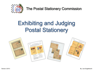 Presentation - FIP Postal Stationery Commission