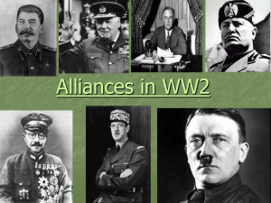 Alliances WW2