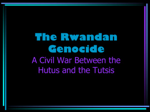 The Rwandan Genocide A Civil War