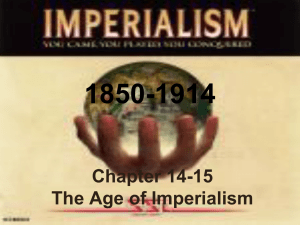 CHAPTER 27 - The Age of Imperialism