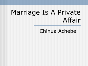 Marriage Is a Private Affair notes