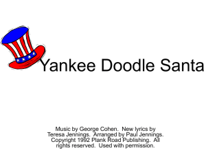Yankee Doodle Santa - Bulletin Boards for the Music Classroom