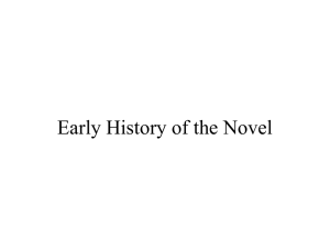 History of the Novel
