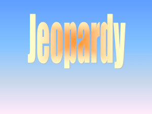Jeopardy Game - Creator - Land