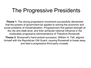 28 and 29 Progressivism