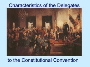 Characteristics of the Delegates