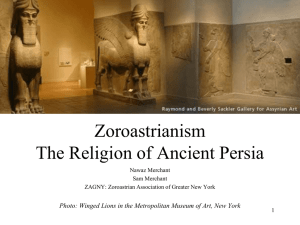 Zoroastrianism -2-26-08