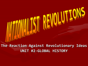 NATIONALIST REVOLUTIONS