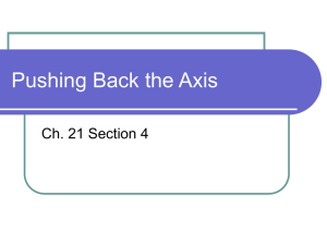 Pushing Back the Axis - Mounds View School Websites