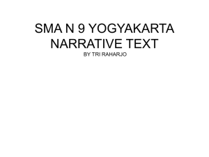 Model Narrative Text 1 : Fable