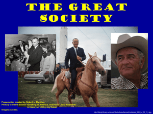 The Great Society Lyndon Baines Johnson