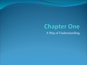 Chapter One