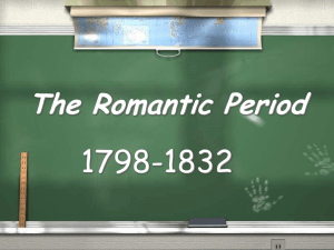 The Romantic Period - Marlington Local Schools
