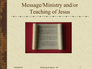Lec 00 Introduction to Class and the Gospels