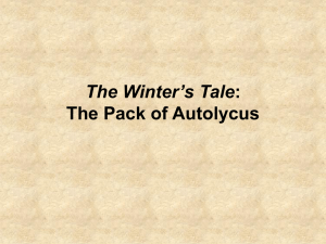 The Winter`s Tale Autolycus PPT 2