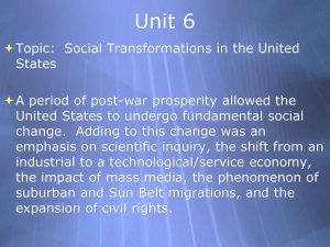 Unit 6 Chapter 1 Power Point Gender and Race Equality