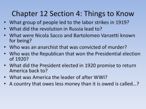 Chapter 12 Section 4: Things to Know