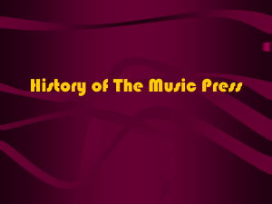 History of The Music Press