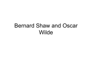 Bernard Shaw and Oscar Wilde