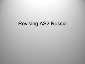 Revising AS2 Russia - Lagan History Zone