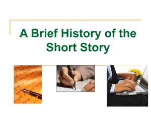 A Brief History of the Short Story
