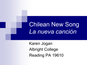 Power point on Chilean New Song