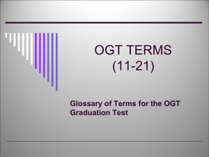 PPT - OGT Terms 11-21