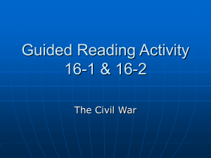 Guided Reading Activity 16-1 & 16-2