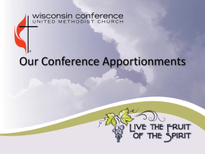 About Our Apportionments - Wisconsin United Methodist Conference