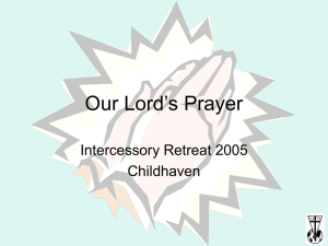 Our Lord`s Prayer - Healthcare Christian Fellowship