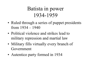 Batista in power