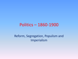 Politics – 1860-1900