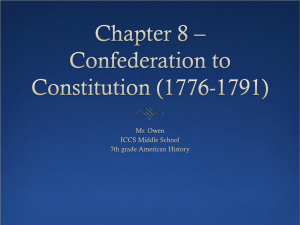confederation to constitution