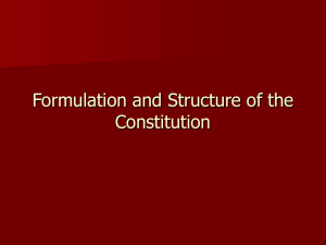 Structures of the Constitution