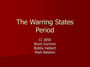 The Warring States Period