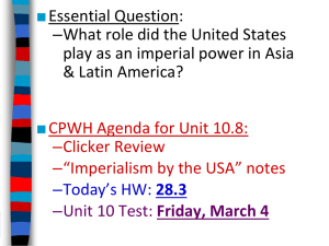 18 - Imperialism by the United States