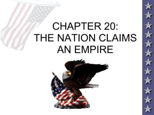 AMERICA CLAIMS AN EMPIRE