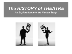 The HISTORY of THEATRE