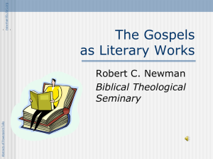 The Gospels as Literary Works