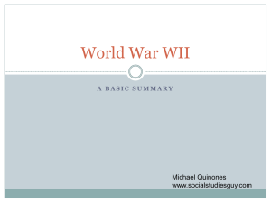 World War II Summary - socialstudiesguy.com