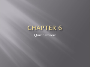 Quiz 3 review