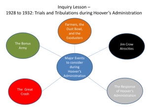 Hoover Inquiry Lesson - Teaching American History in SW Washington